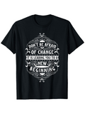 Men's T-Shirt Leading You To A New Beginning Vintage Ornamental Framed Quote