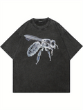 Men's T-Shirt Translucent Wings With Delicate Realistic Details Majestic Bee