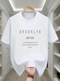 Men's T-Shirt Brooklyn New York Modern Minimalist City Lettering Shirt