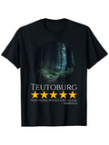 Men's T-Shirt Teutoburg Five Gold Stars With Deep Blue Misty Forest