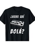 Men's T-Shirt Domino Tile Under Bold Graphic Lettering Domino