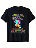 Men's T-Shirt Colorful Rainbow Lips With Jewels Tattooed Hand And Glittering Typography Design