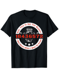 Men's T-Shirt Hint This Is Not The Number Printed Boldly With Skull Graphic