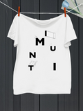 Men's T-Shirt Abstract Modern Letters With Geometric Line Accents Typography Design