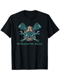 Men's T-Shirt Wrench Me Away Skull With Pistons And Tools Mechanical Theme