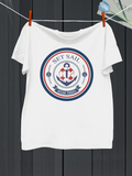 Men's T-Shirt Set Sail With Nautical Rope Motif And Classic Anchor Emblem