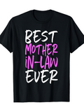 Men's T-Shirt Best Mother In Law Ever Playful Handwritten Text On Shirt