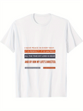 Men's T-Shirt Peaceful Sacred Words With Contrasting Highlighted Block Text Message