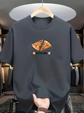 Men's T-Shirt Pizza Me With Melty Cheese Slices And Italian Flags Pizza
