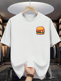 Men's T-Shirt Classic American Diner Style Simple Cheese Burger