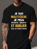 Men's T-Shirt French text 