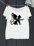 Men's T-Shirt Bold Mythical Design With Wings Outstretched Powerful Majestic Griffin