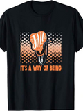 Men's T-Shirt Jazz It Is A Way Of Being Retro Microphone And Saxophone Graphic