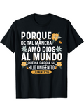 Men's T-Shirt Yellow Flowers With Typographic Elements On Black Cotton Shirt