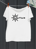 Men's T-Shirt Captain Nautical Theme With Classic Marine Ship Wheel