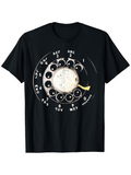 Men's T-Shirt Retro Dial Telephone Moon Phase Surrounded By Letters And Numbers Telephone