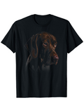 Men's T-Shirt Realistic Gentle Eyes With Subtle Shadow And Soft Light Dog