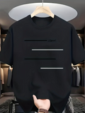 Men's T-Shirt Minimalist Lines Modern Urban Streetwear T Shirt Design
