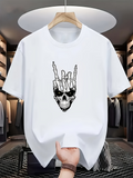 Men's T-Shirt Hand Bones With Raised Fingers On Skull
