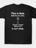 Men's T-Shirt This Is Bob Stick Figure Joke With Comic Minimal Illustration