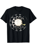 Men's T-Shirt Vintage Numbers And Letters Rotating Dial Telephone
