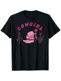 Men's T-Shirt Cowgirl Boots And Cactus Among Desert Wildflowers Cowgirl Hat
