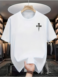 Men's T-Shirt Monochrome Closet Minimalist Space With Small Dagger Motif Tee