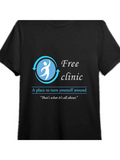 Men's T-Shirt Free Clinic Turn Yourself Around Helping People Logo
