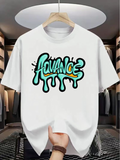 Men's T-Shirt Dripping Street Art With Graffiti Style Lettering Advance