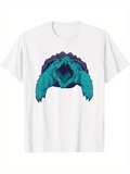 Men's T-Shirt Vibrant Teal Sea Creature Emerging From Shadows Turtle