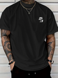 Men's T-Shirt Minimal Tropical Small Island With Palm Trees Under Sun