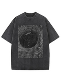 Men's T-Shirt Swirling Cosmic Energy Surrounded By Subtle Space Elements Black Hole
