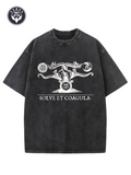 Men's T-Shirt Solve Et Coagula Mystical Symbols Surrounding Occult Duality Goat