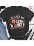 Men's T-Shirt I Bleach My Stink Wrinkle Peach With Clean Crack Crew Graphic T Shirt
