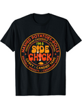 Men's T-Shirt Ima Side Chick Surrounded By Thanksgiving Foods Circle