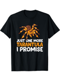 Men's T-Shirt Funny Statement With Playful Cartoon Orange Spotted Furry Tarantula Spider