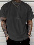 Men's T-Shirt Radiant Light Lines Emanating From Center Starburst