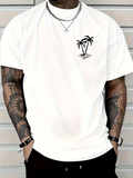 Men's T-Shirt Minimalist Black Island Palms Graphic Palm Tree