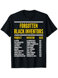 Men's T-Shirt Forgotten Black Inventors Historic Achievements Printed On T Shirt