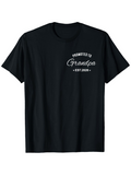Men's T-Shirt Promoted To Grandpa White Vintage Inspired Text On Classic T Shirt