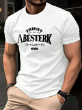Men's T-Shirt Trhsfy Abesterk Numbers Dream Typography Shirt