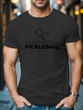 Men's T-Shirt Id Rather Play Pickleball Sports Fun City Street Pickleball