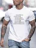 Men's T-Shirt Mentor Inspire Educate Advocate Coach Influence Encourage Words Typography