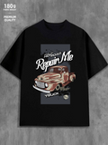 Men's T-Shirt Famous Classic Retro Red Pickup Under Vintage Signs Truck