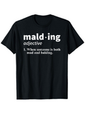 Men's T-Shirt Malding Definition Parody Text With Playful Dictionary Style Design T Shirt