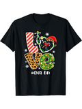Men's T-Shirt Love Patterned Letters With Christmas Holiday Elements