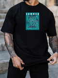 Men's T-Shirt Summer Paradise Neon Text Over Vibrant Urban Graphic T Shirt