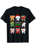 Men's T-Shirt Making Smiles Bright Christmas Gifts With Santa Hat And Cute Teeth
