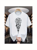 Men's T-Shirt Compass Roses With Tribal Ornament Mandala Art Symbol