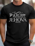 Men's T-Shirt Bold Script Divine Message With Elegant Flourishes And Religious Typography On Black Shirt